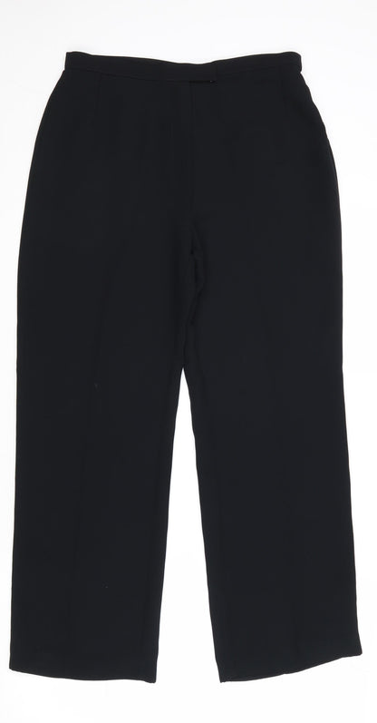 Womens UK Size 12 Marks and Spencer Regular Fit  Black Trousers