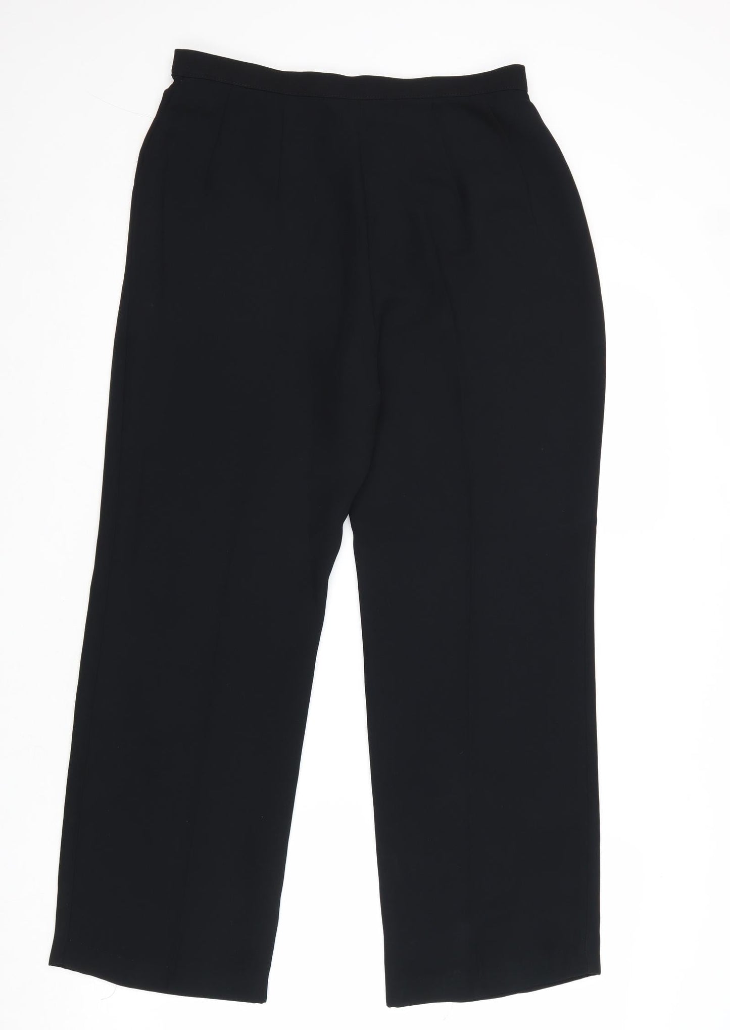 Womens UK Size 12 Marks and Spencer Regular Fit  Black Trousers