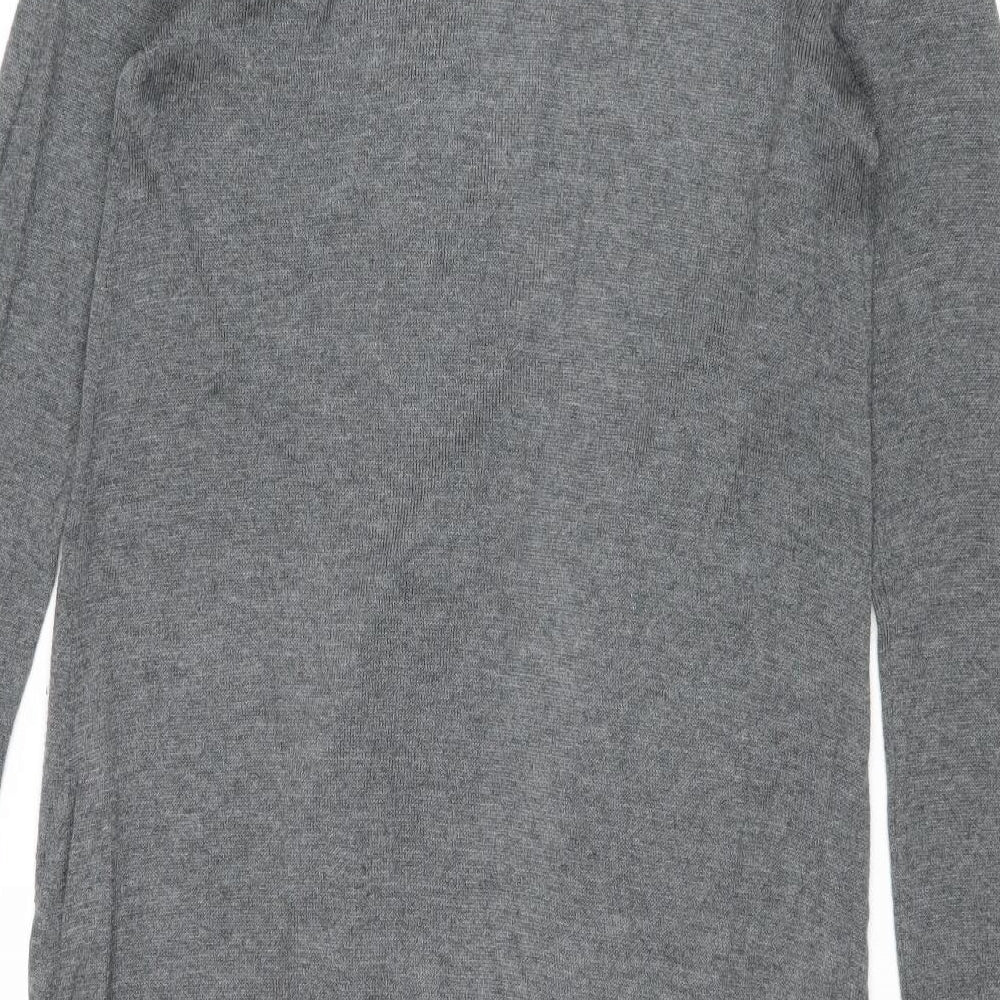 Womens UK Size 10 Red Herring Grey Cardigan Jumper