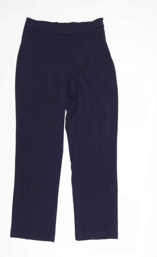 Womens UK Size 12 EWM Regular Fit  Blue Trousers