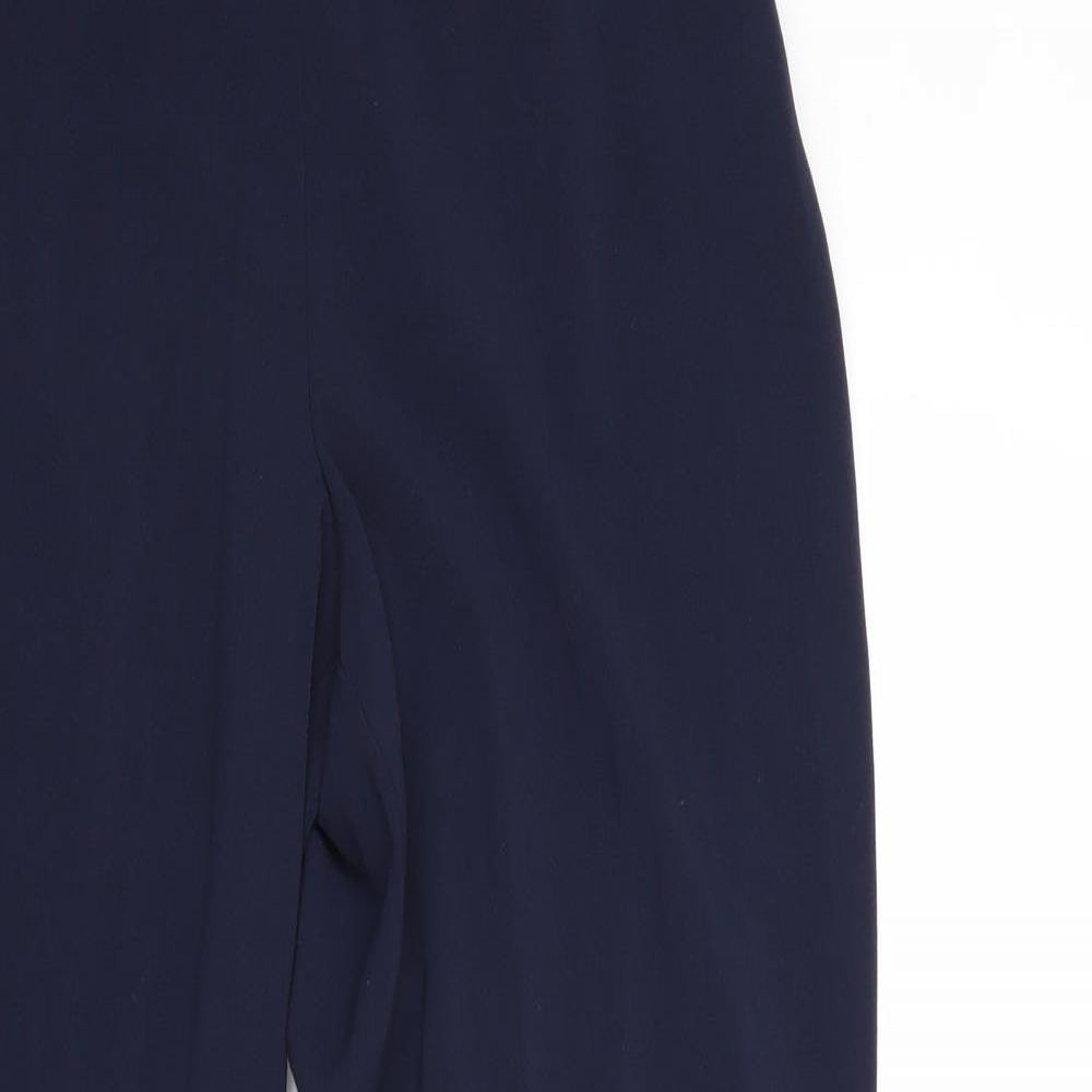 Womens UK Size 12 EWM Regular Fit  Blue Trousers