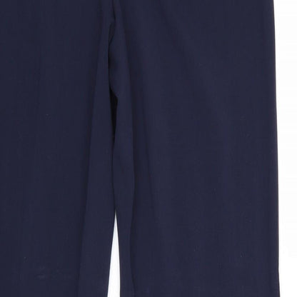 Womens UK Size 12 EWM Regular Fit  Blue Trousers