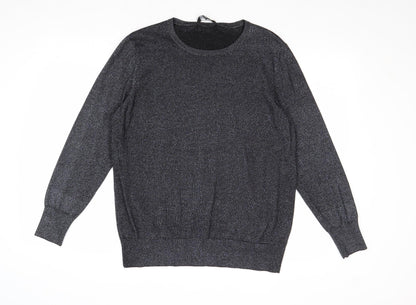 Womens UK Size 18 Dorothy Perkins Silver Pullover Jumper
