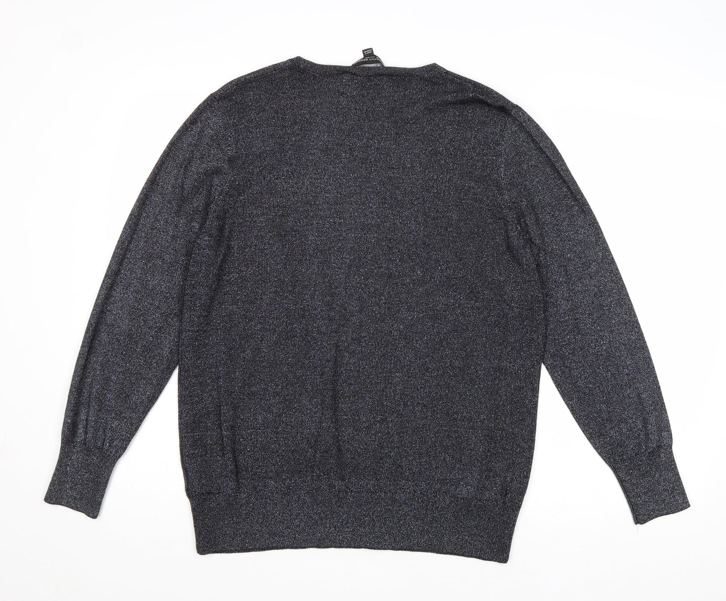 Womens UK Size 18 Dorothy Perkins Silver Pullover Jumper