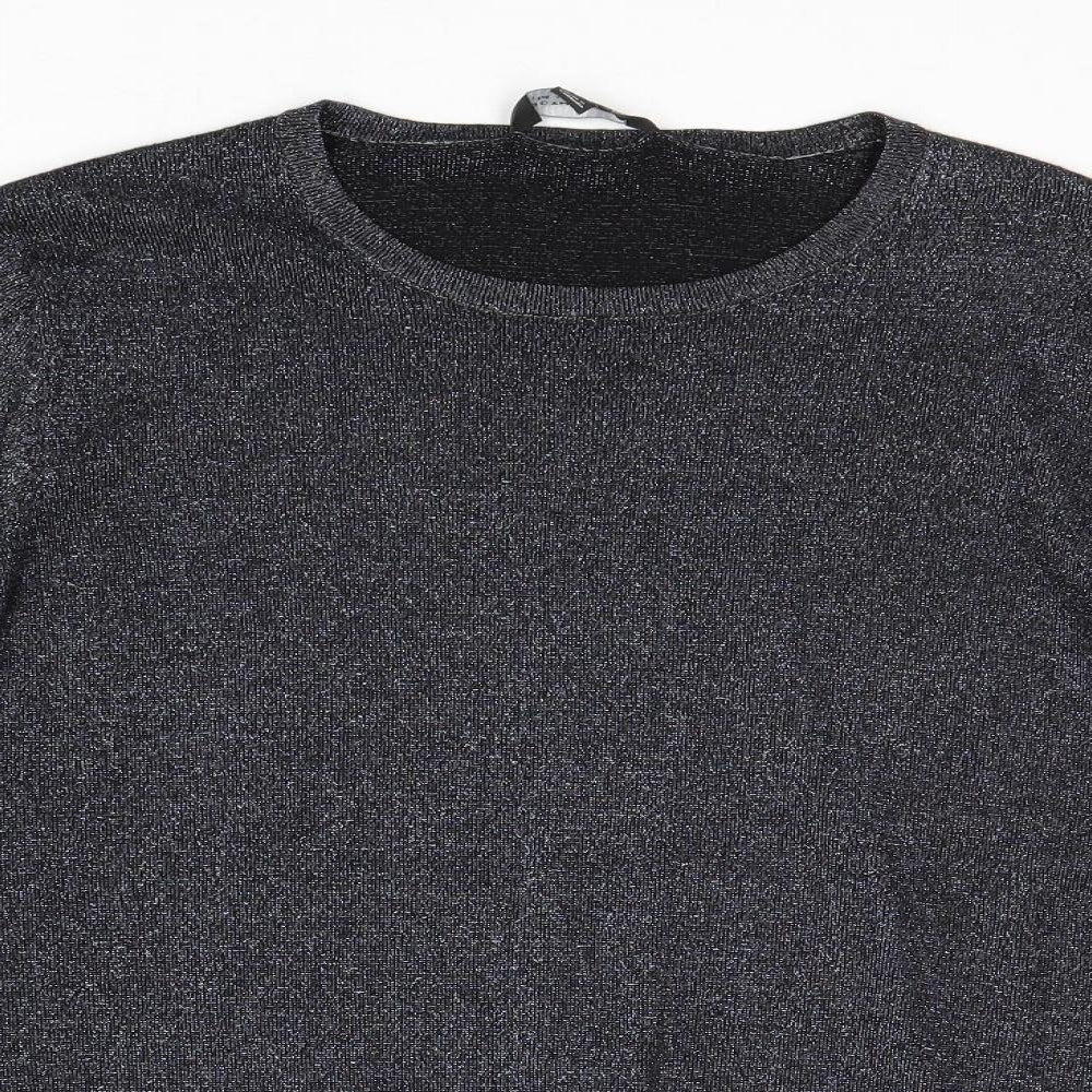 Womens UK Size 18 Dorothy Perkins Silver Pullover Jumper