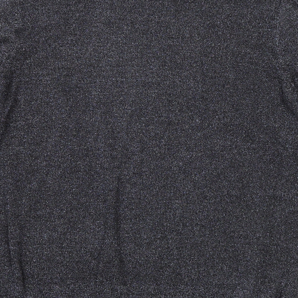 Womens UK Size 18 Dorothy Perkins Silver Pullover Jumper