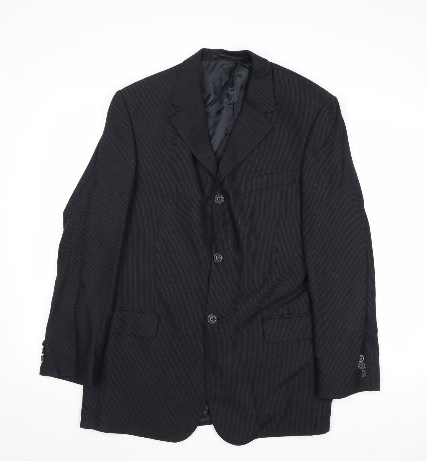 Mens UK Size 40 Tom English Regular Black Suit Jacket