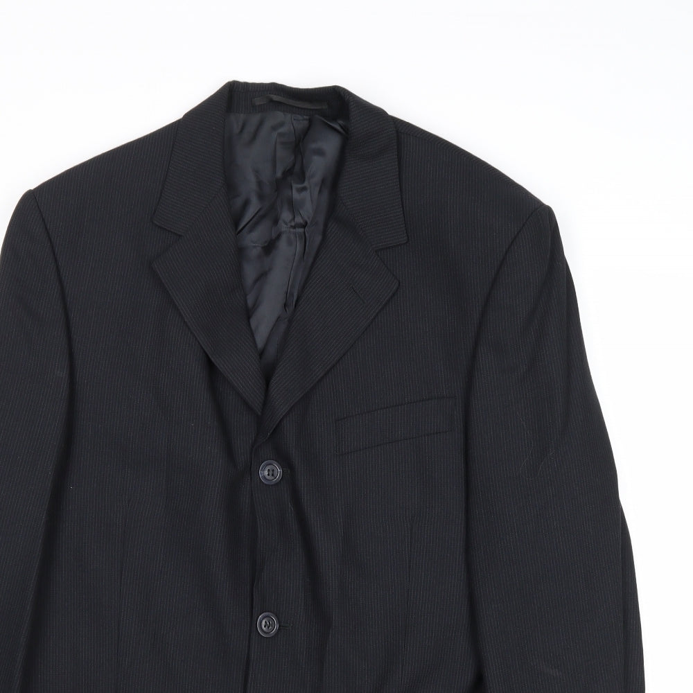 Mens UK Size 40 Tom English Regular Black Suit Jacket