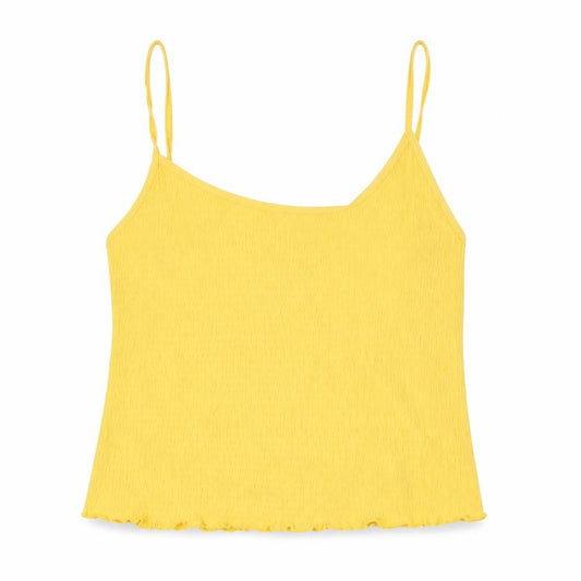 Womens UK Size 12 New Look Yellow Camisole Tank