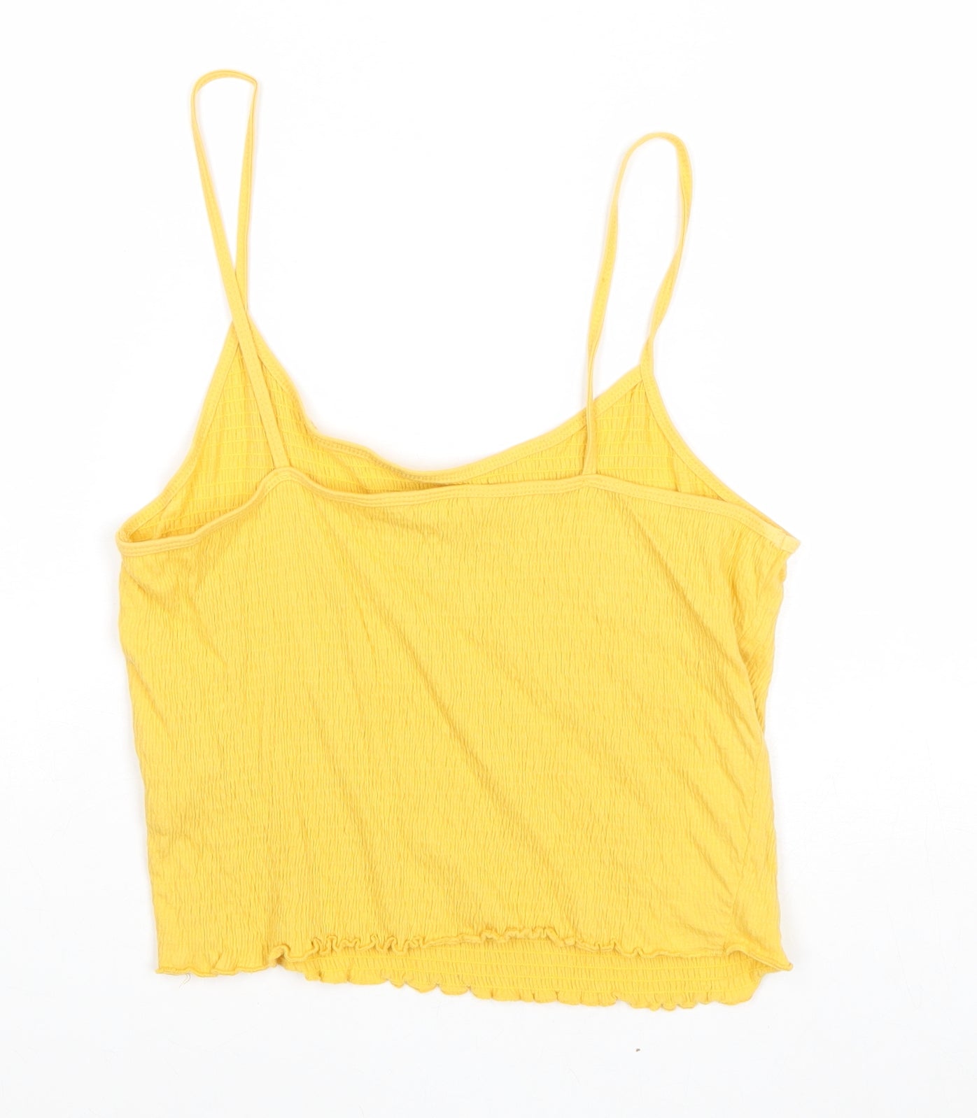 Womens UK Size 12 New Look Yellow Camisole Tank