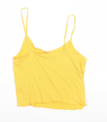 Womens UK Size 12 New Look Yellow Camisole Tank