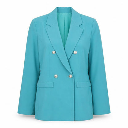 Womens UK Size 8 Boohoo Regular Blue Suit Jacket