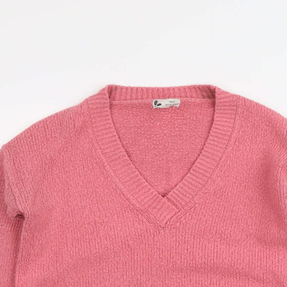 Womens UK Size 10 NEXT Pink Pullover Jumper