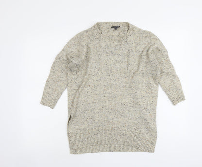 Womens UK Size 10 Warehouse Beige Pullover Jumper