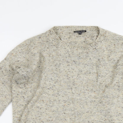 Womens UK Size 10 Warehouse Beige Pullover Jumper