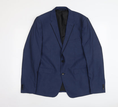 Mens UK Size L Burton Regular Blue Suit Jacket