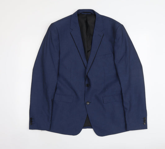 Mens UK Size L Burton Regular Blue Suit Jacket
