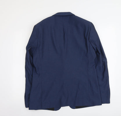 Mens UK Size L Burton Regular Blue Suit Jacket
