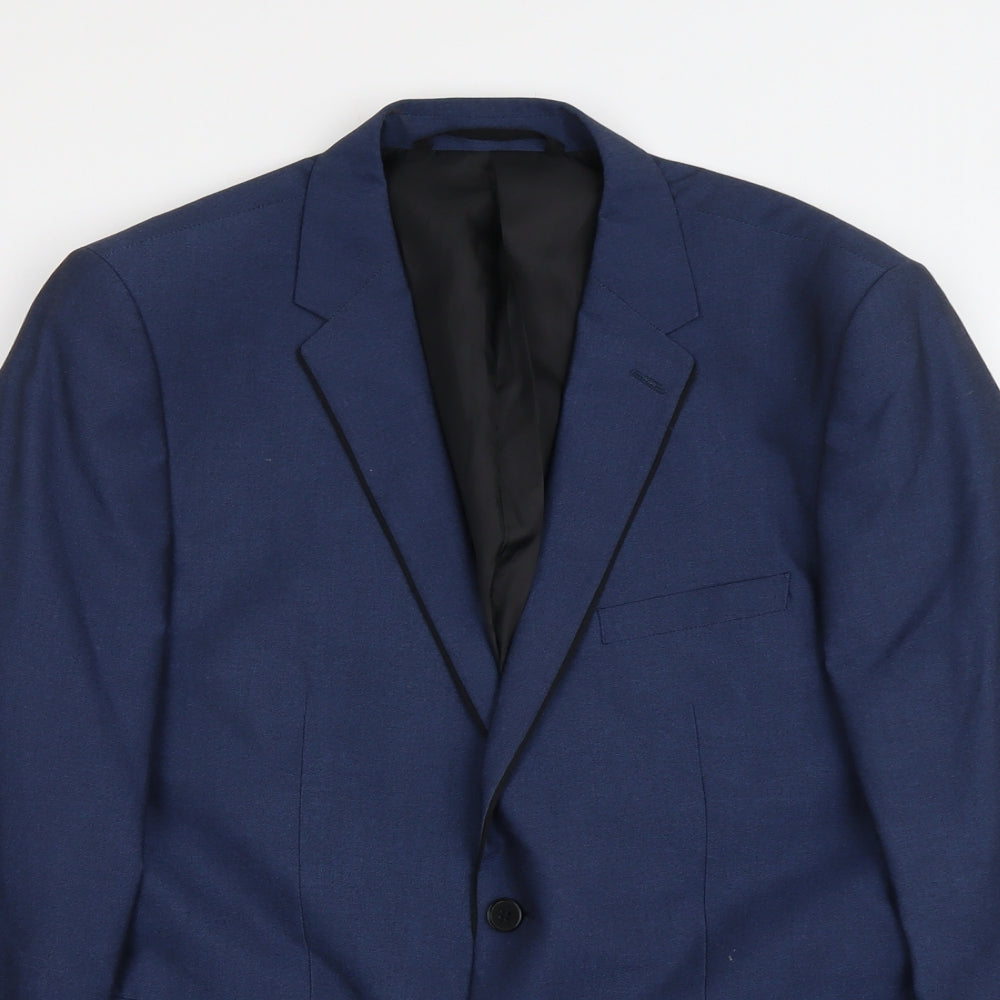 Mens UK Size L Burton Regular Blue Suit Jacket