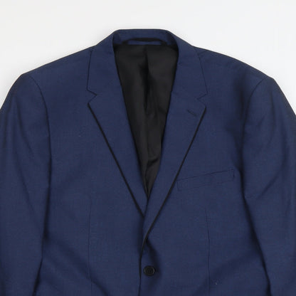 Mens UK Size L Burton Regular Blue Suit Jacket