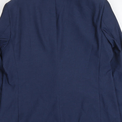 Mens UK Size L Burton Regular Blue Suit Jacket