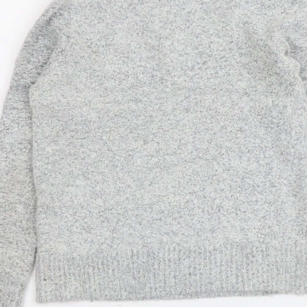 Womens UK Size 10 M&Co Grey Pullover Jumper