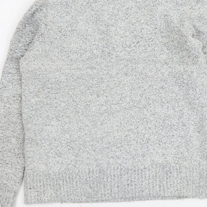 Womens UK Size 10 M&Co Grey Pullover Jumper
