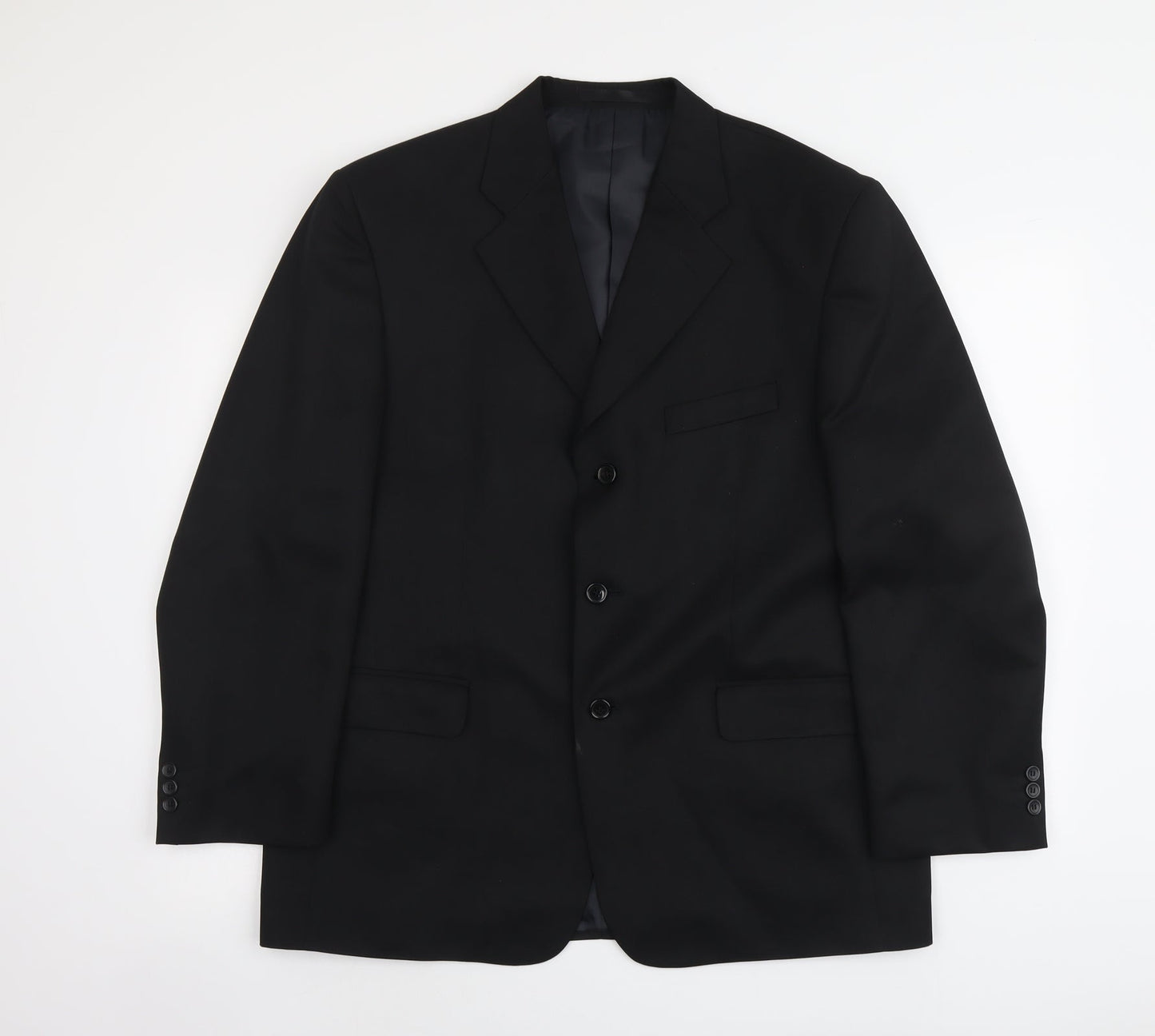 Mens UK Size L Zantos Regular Black Suit Jacket