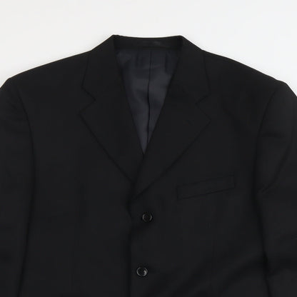 Mens UK Size L Zantos Regular Black Suit Jacket