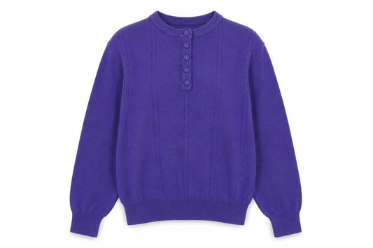 Womens UK Size S Instyle Purple Pullover Jumper