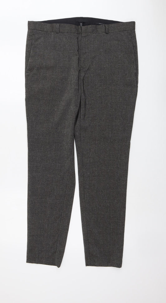 Womens UK Size 36 in H&M Regular Fit Chino Grey Trousers