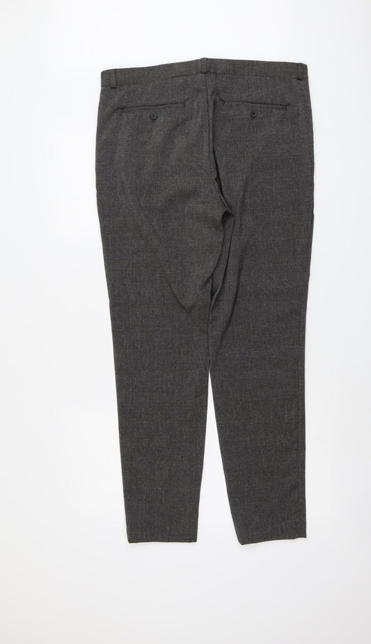 Womens UK Size 36 in H&M Regular Fit Chino Grey Trousers