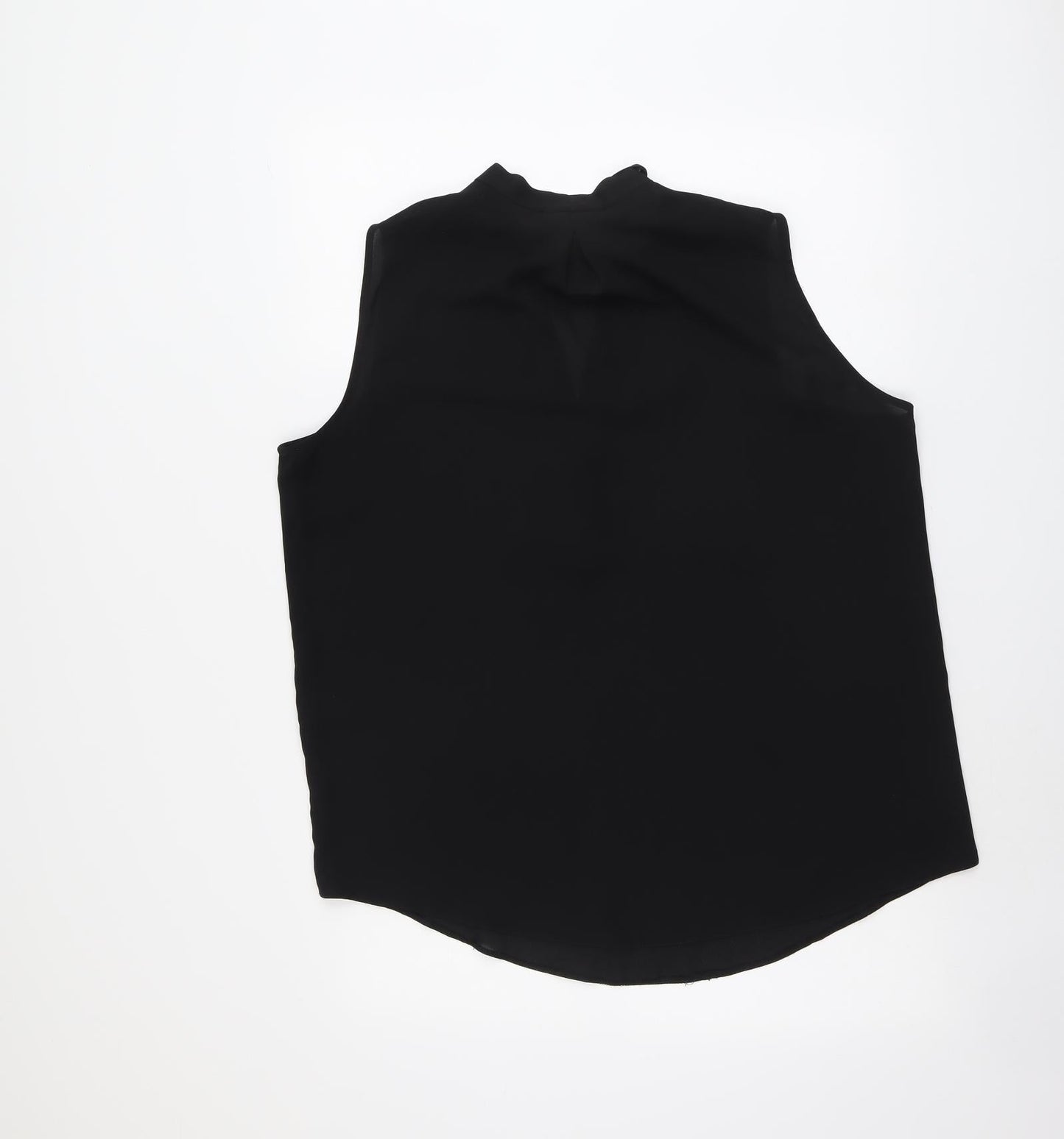 Womens UK Size M Wallis Black Basic Blouse