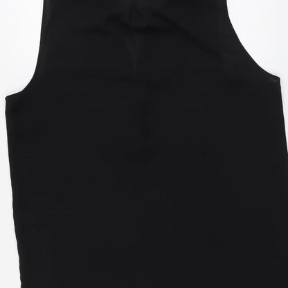 Womens UK Size M Wallis Black Basic Blouse