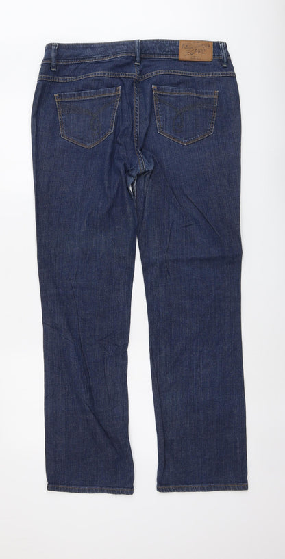 Womens UK Size 34 in Esprit Regular Fit Bootcut Blue Jeans