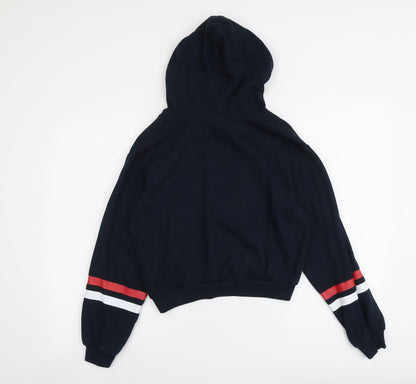 H&M Womens Blue Cotton Pullover Hoodie Size XS Pullover