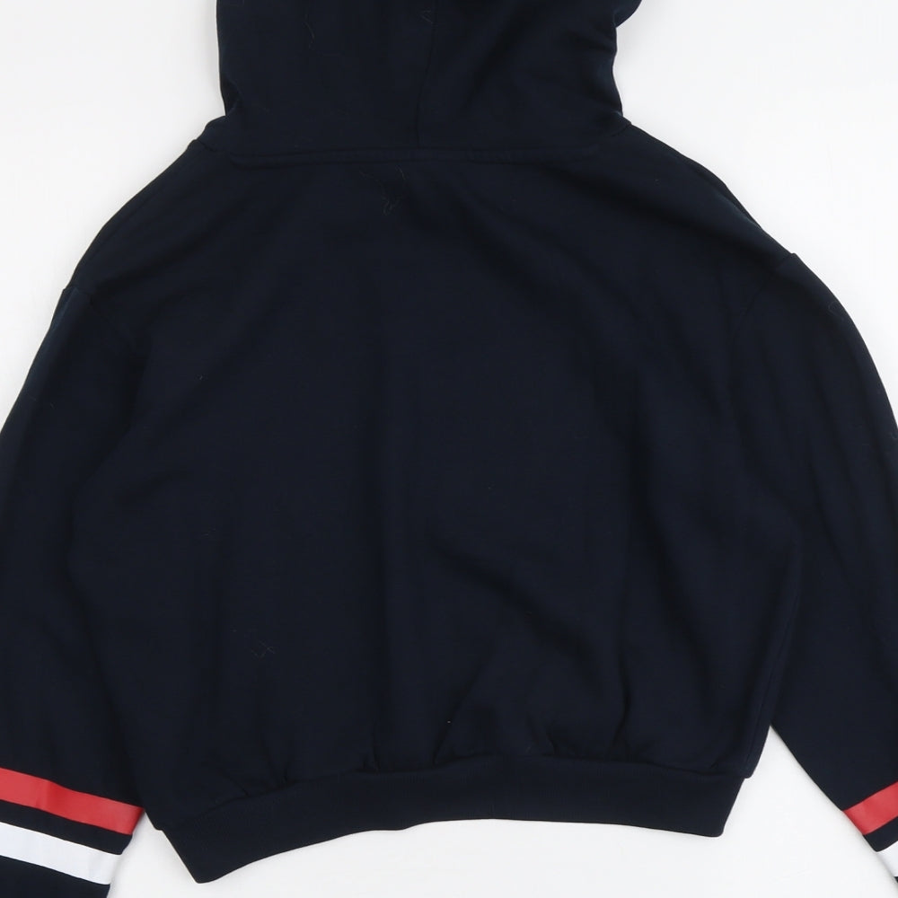 H&M Womens Blue Cotton Pullover Hoodie Size XS Pullover