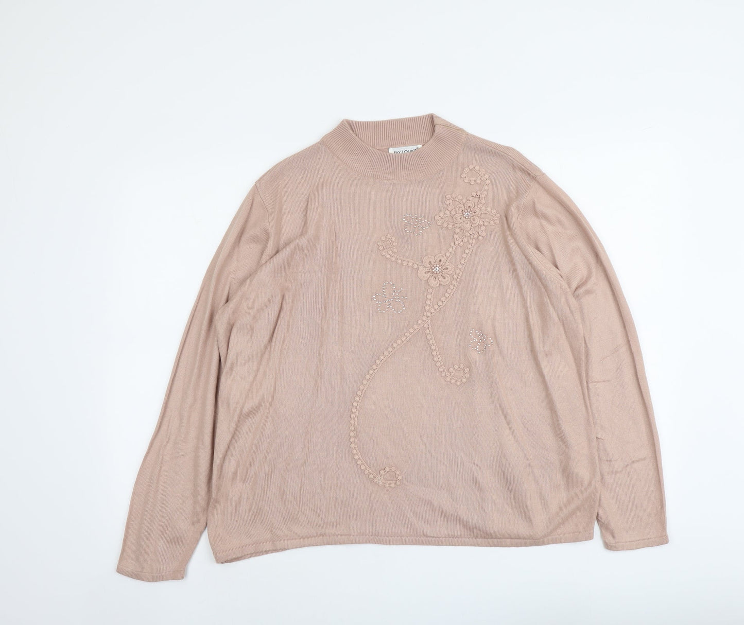 Womens UK Size XL Fay Louise Pink Pullover Jumper