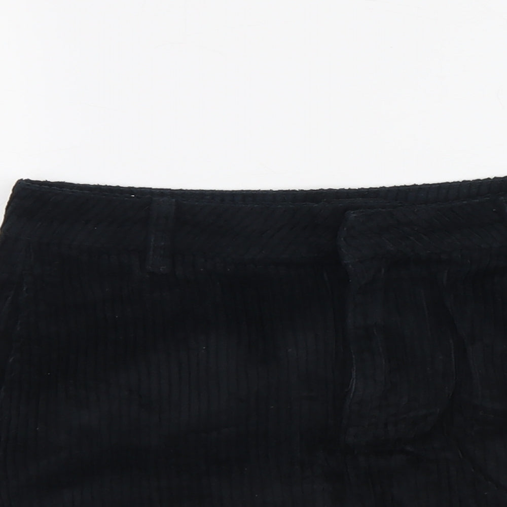 BDG Womens Blue Cotton A-Line Skirt Size S Button