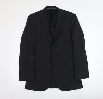 Mens UK Size M Marks and Spencer Regular Black Suit Jacket