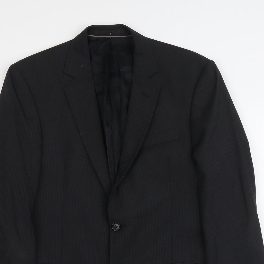 Mens UK Size M Marks and Spencer Regular Black Suit Jacket
