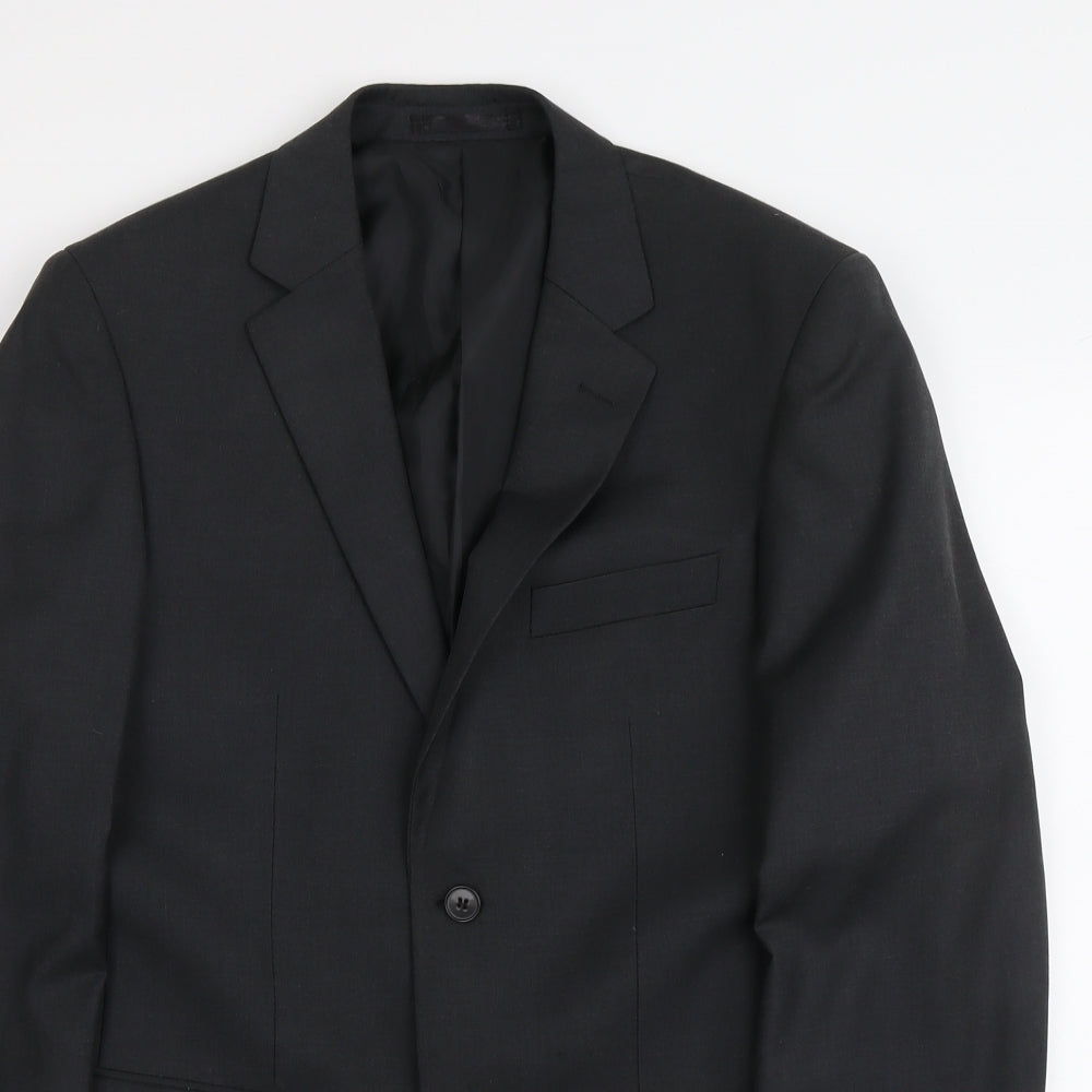 Mens UK Size S Karl Jackson Regular Grey Suit Jacket