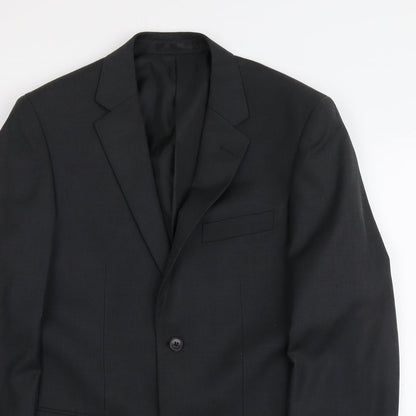 Mens UK Size S Karl Jackson Regular Grey Suit Jacket