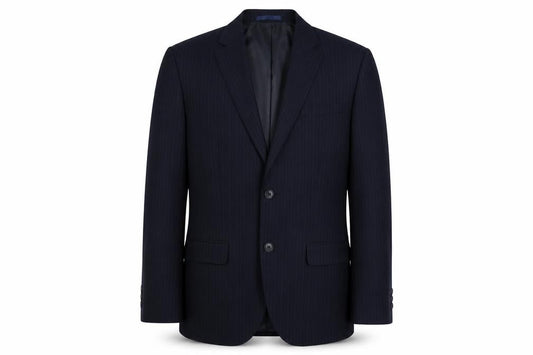 Mens UK Size S B&W Regular Blue Suit Jacket