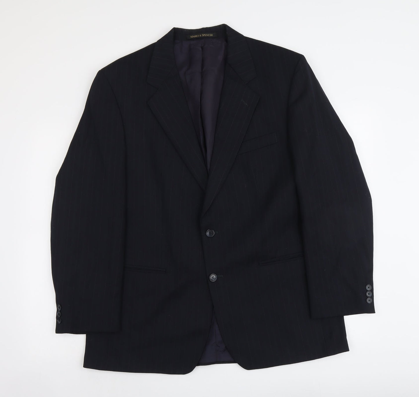 Mens UK Size M Marks and Spencer Regular Blue Suit Jacket
