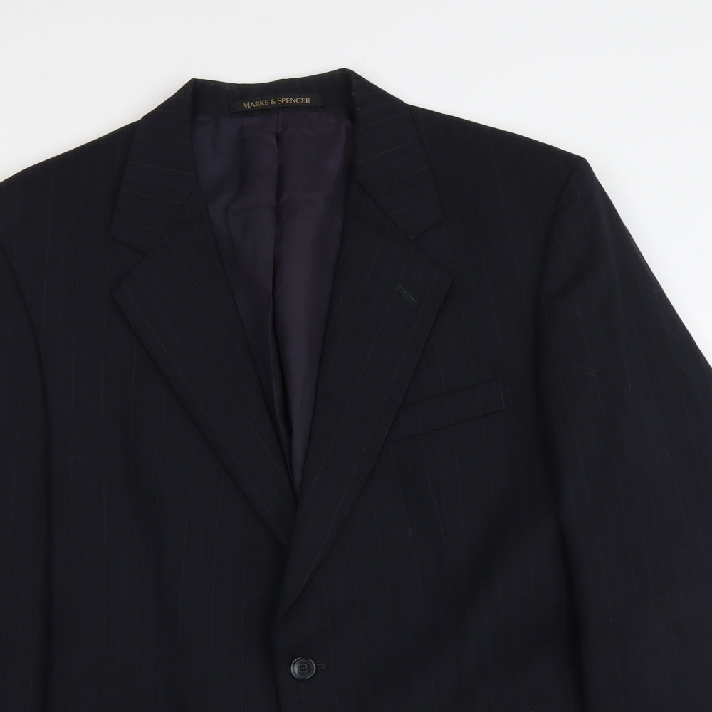 Mens UK Size M Marks and Spencer Regular Blue Suit Jacket
