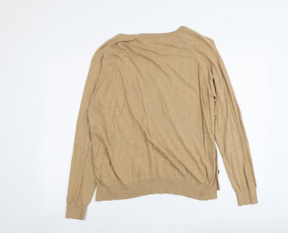 Womens UK Size L Marks and Spencer Beige Pullover Jumper