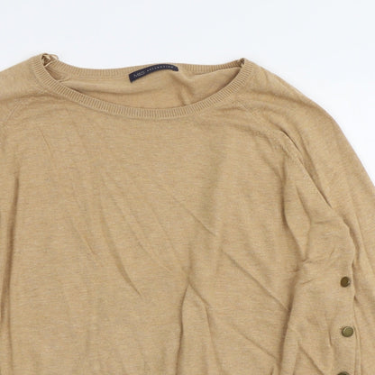 Womens UK Size L Marks and Spencer Beige Pullover Jumper
