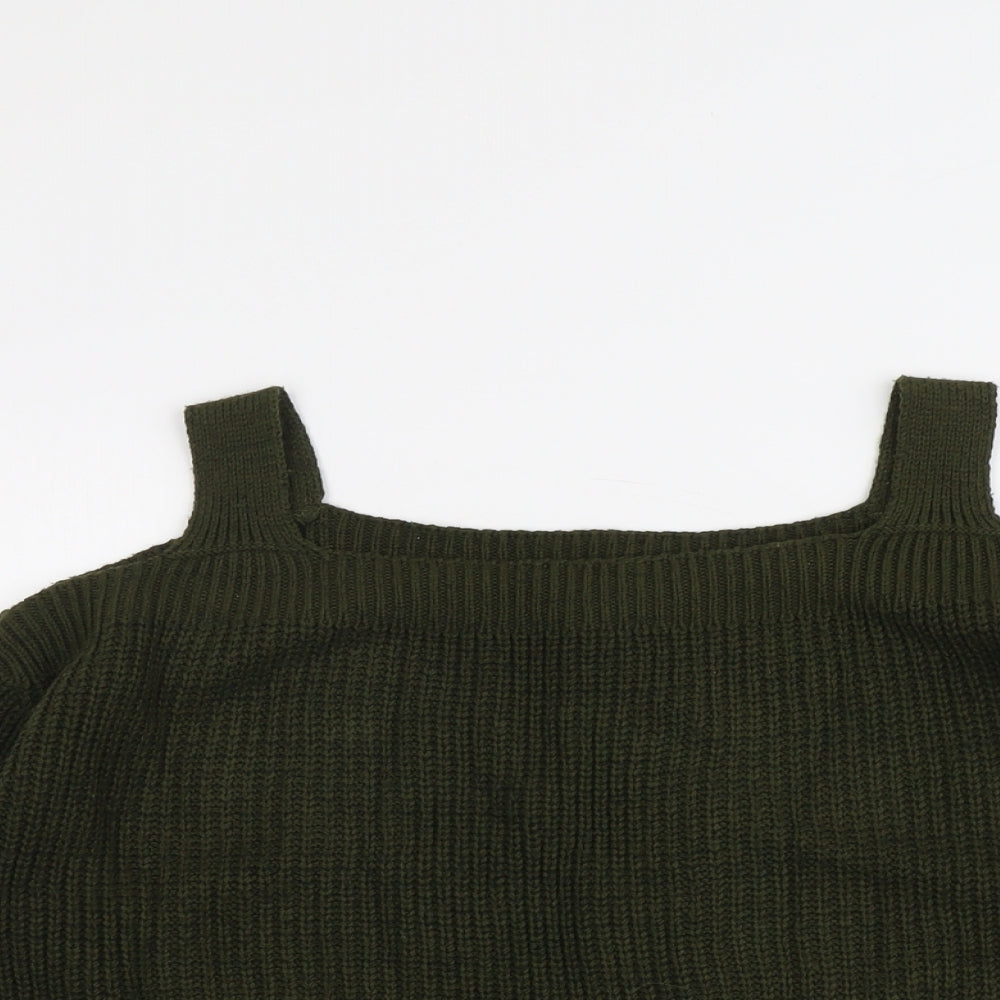 Womens UK Size 10 Dorothy Perkins Green Pullover Jumper