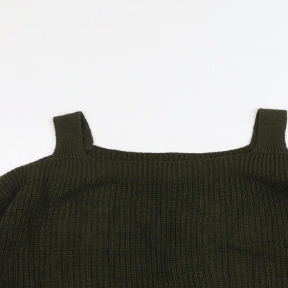 Womens UK Size 10 Dorothy Perkins Green Pullover Jumper